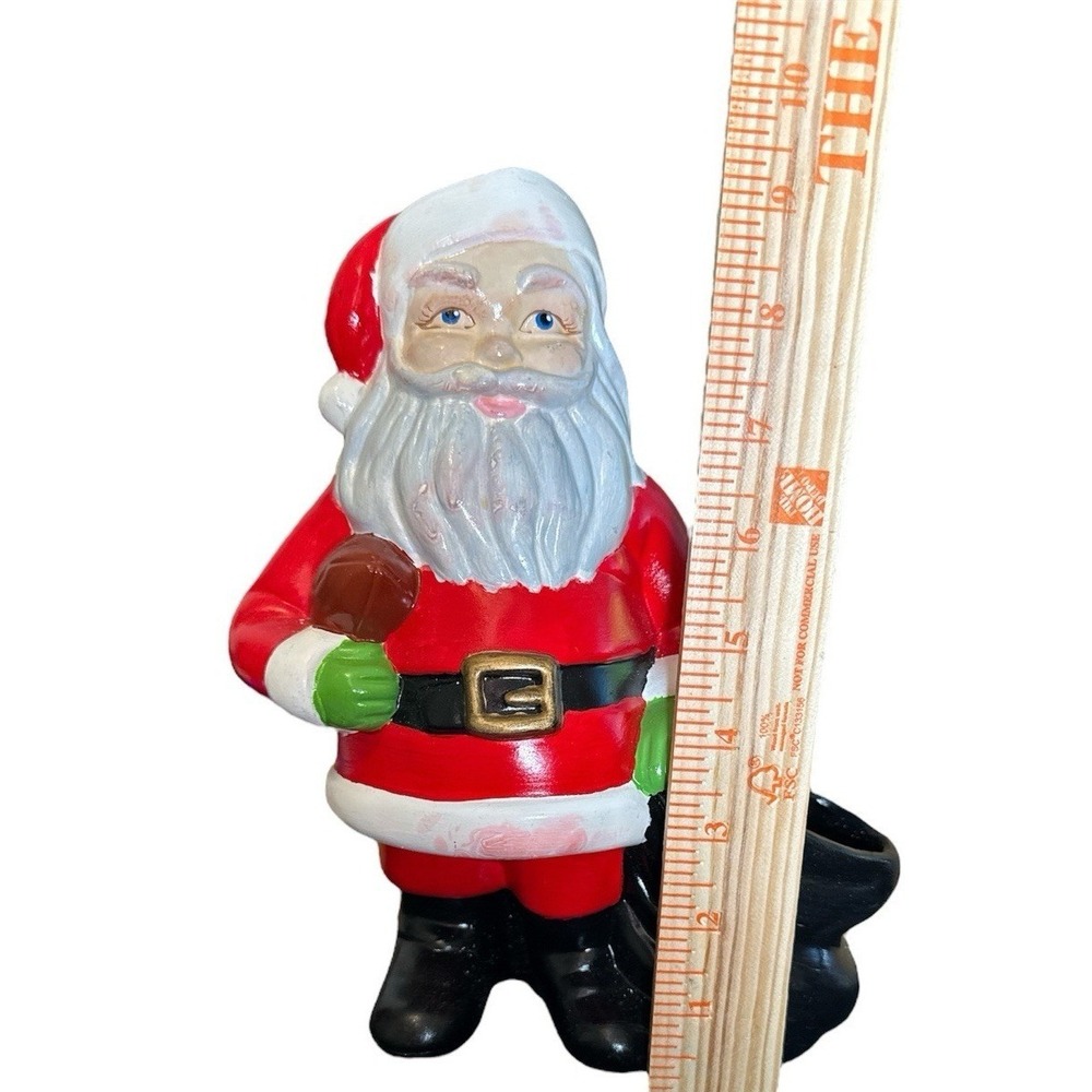 Santa Claus Figurine with Gift Sack Christmas Holiday Decoration - Picture 3 of 3